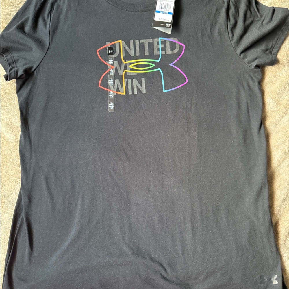 Women’s Under Armour Black Tee with Vibrant Graphic